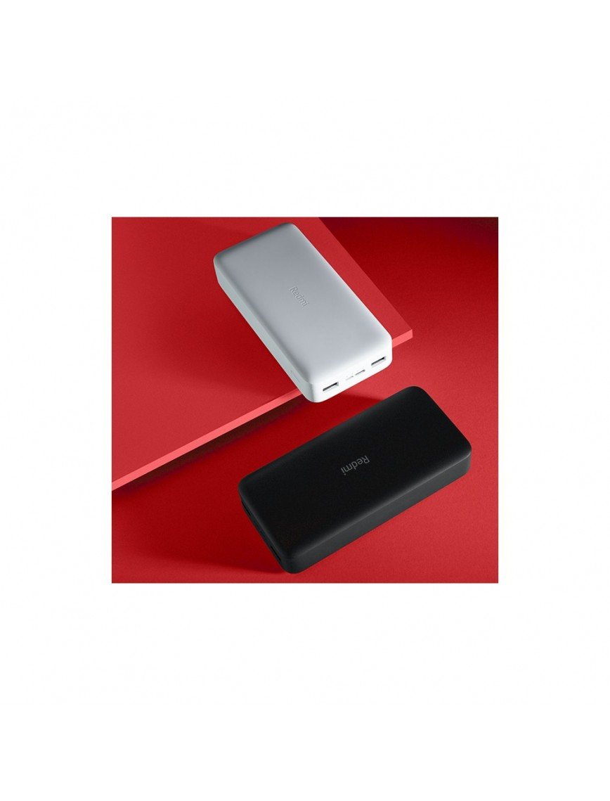 Xiaomi Redmi 20000 Mah Taşınabilir Hızlı Şarj Cihazı - USB-C - 18W 2 Çıkışlı Powerbank - Siyah